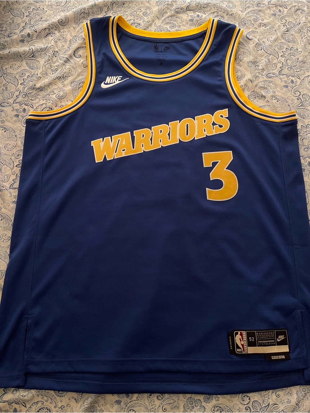 Nike Warriors Jordan Poole Hardwood Classics Jersey